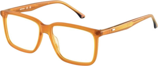 Hoffman 8429 C6 Men's Beige Square Acetate Prescription Eyeglass Frames