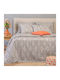 24home.gr Casual Σετ Σεντόνια King Size 260x270εκ. Grey (4τμχ)