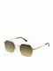 Tailor Made Unisex Sonnenbrillen mit Gold Metallischer Rahmen und Verlaufsfarbe Gläser 15286-C3