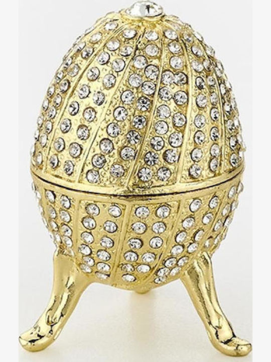 Cloisonne Hochzeitsgeschenke Schmuckkästchen Gold Ei Typ Faberge F4x7cm