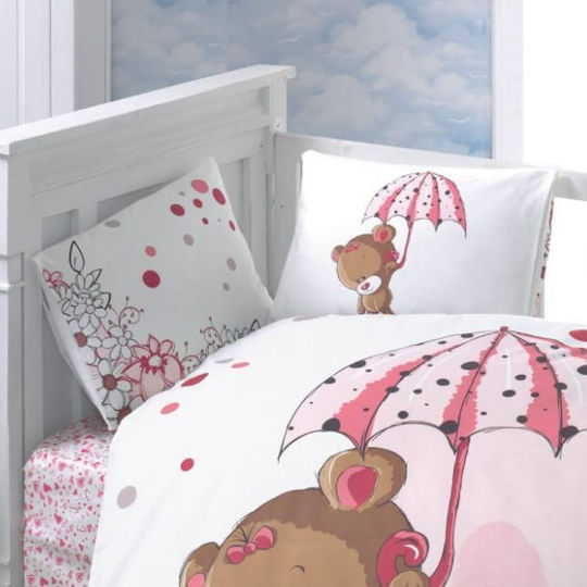 Beauty Home Art 5602 Set Kids Pillowcases Made of 100% Cotton 35x45cm Pink 5602MX