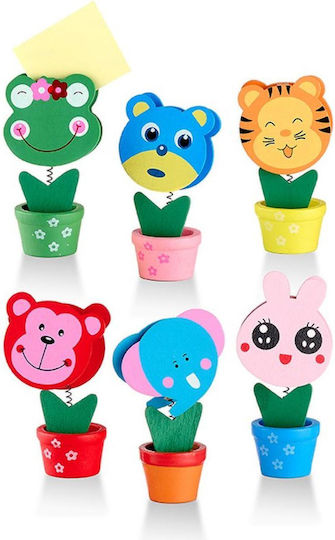 Holz Hochzeitsgeschenkmaterialien Mitemon Tieren 6 Designs 5x10cm Pro Set 12 Stück