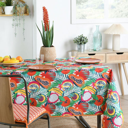 Τραπεζομάντηλο S-f Frutti Multicolor 140x240εκ.