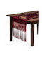 Inart Runner Burgundy-Gold 45x140cm