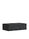 vidaXL Konsolentisch Holz Schwarz 59x34,5x17 cm