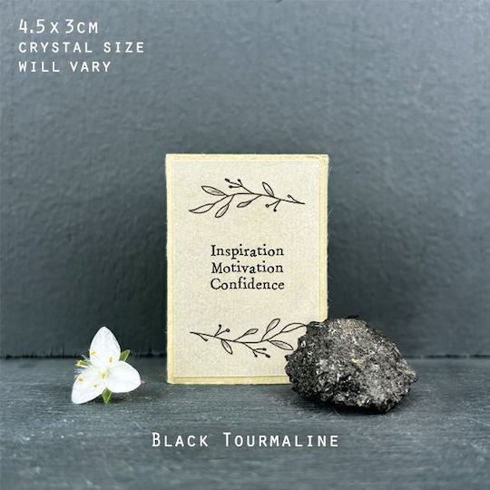 Σπιρτόκουτο Κρύσταλλος 4,5x3,4εκ Black Tourmaline
