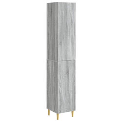 vidaXL Badezimmer-Säule Boden M33xB34.5xH90cm Grau