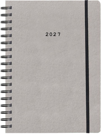 Next Дневна Програма Natural 2027 Сива Спирала 17x25см с Персонализация