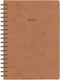 Next Daily Agenda 2027 Brown Spiral 17x25cm (wi...