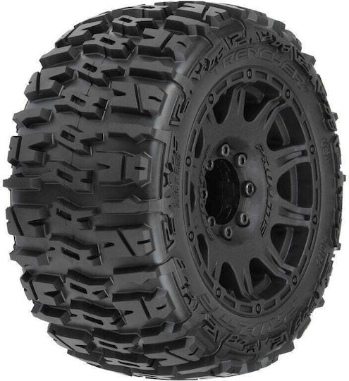 Pro-line Trencher Lp 3.8 Pre-mounted Monster Truck Tires Raid Wheels 2pcs M2 17mm