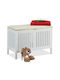 Mobilier Hol cu Suport pentru Pantofi și Bancă Alb 78x39x56cm