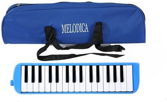 Melodice 32 De Clape Made Abs Pentru Începători 45 X 13 X 7 Cm Include Husă Suflantă Albastră