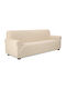 Elastische Abdeckung Für Vier-Sitzer-Sofa Beige