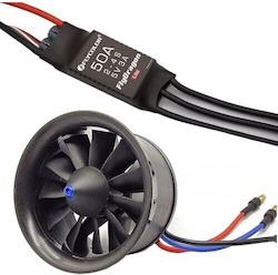 Electric Edf Ducted Fan Motor Flycolor Miuzei 64 Mm Diameter Brushless 3500kv 11-blade Rotor Integrated 50a Esc 2–4s Tested Factory Balanced Maximum Takeoff Weight 700-1100g Electric Edf Ducted Fan Motor Flycolor Miuzei 64 Mm Diameter Brushless 3500kv 11-blade Rotor Integrated 50a Esc 2–4s Tested Factory Balanced Maximum Takeoff Weight 700-1100g