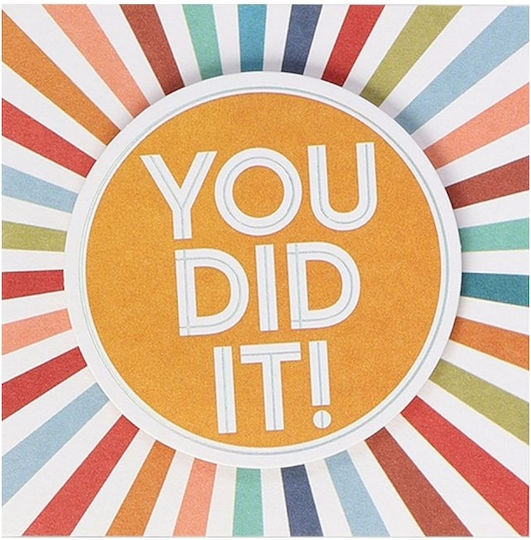 Ευχετήρια Κάρτα Φάκελο You Did It 7.8x7.8 Artebene