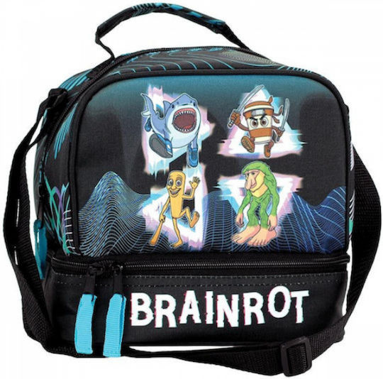 Gim School Insulated Lunch Bag 5L Multicolour Brainrot 20x15x21cm