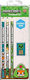 Pyramid International Kids Stationery Set with Pencil Sharpener Eraser and Pencil Case 5 Pieces