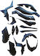 Yamaha X-Max 300 Plastic Kit Suit 17 15 Pieces Matte Black
