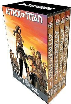 Attack On Titan Season 1 Box Set Part 1 Volumes 1-4 By Hajime Isayama, Box Set Part Box Set