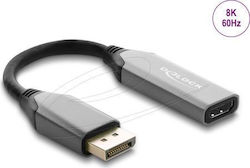 Delock Converter 64366 Active Displayport 1.4 To Hdmi Adapter 8k Hdr Function Black Grey Delock Converter 64366 Active Displayport 1.4 To Hdmi Adapter 8k Hdr Function Black Grey