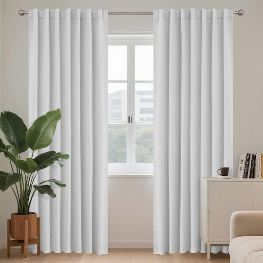 Joydeco Σετ Κουρτίνες Συσκότισης με Τιράντες Gray 132x210εκ. Joydeco Σετ Κουρτίνες Συσκότισης με Τιράντες Gray 132x210εκ.