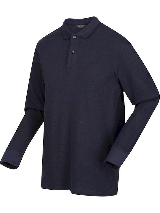 Regatta Polo Long Sleeve Blouse Navy Blue