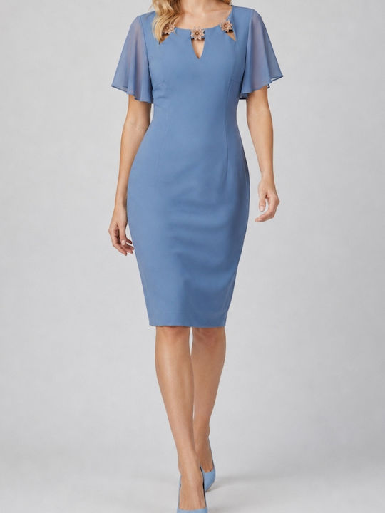 Vagias Rochie Nuntă - Botez Albastră