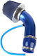 Motortuning Kit Für Luftansaugung Mit Durchmesser 76mm Luftfilter Hw-0364bu Blau