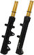 Cizme Furci Față Furcă Racing Scurte 4 Yamaha Nmax 155 V2 Negre Aurii Tije Tobaki