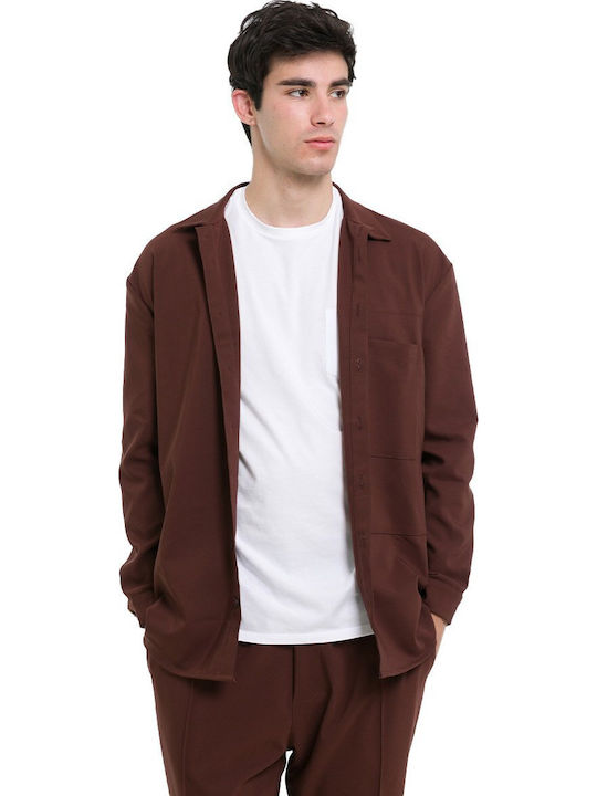 Μακρυμάνικo Overshirt Milk Chocolate