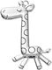Metallic Giraffe Wedding Favor 6.5cm Per Set 10 Pieces