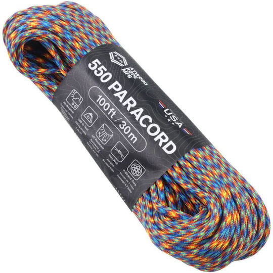 Atwood Rope Mfg Rope 550 Paracord 100 Ft Fire & Ice