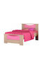 Hamogelo Kids Single Bed Pink for Mattress 90x200cm