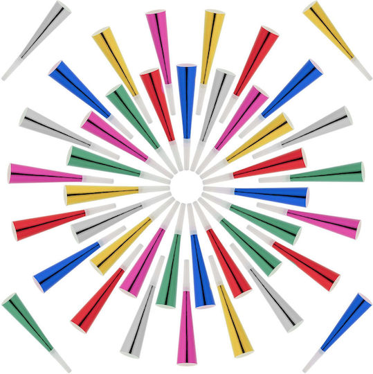 Set 114 Party Blowers Colorate Albastru Verde Roșu 20x3.5x3.5 Cm