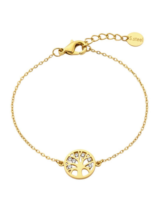 Bag to Bag Women's Chain Bracelet WF-B168 Gold