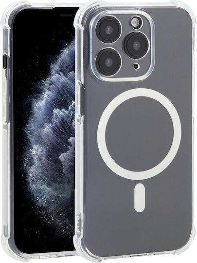 Magsafe Θήκη Σιλικόνης Air Cushion Γωνίες Transparent Apple Iphone 11 Pro