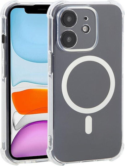 Magsafe Θήκη Σιλικόνης Air Cushion Γωνίες Transparent Apple Iphone 11