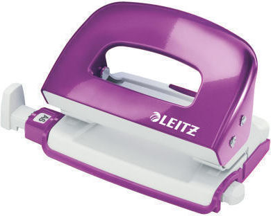 Leitz Mini 5060 Perforator De Hârtie 10 Foi Mov Metalizat