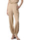 Women's Fabric Trousers Beige