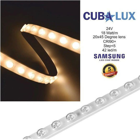 Cubalux LED Strip 24V Warm White Light 1m