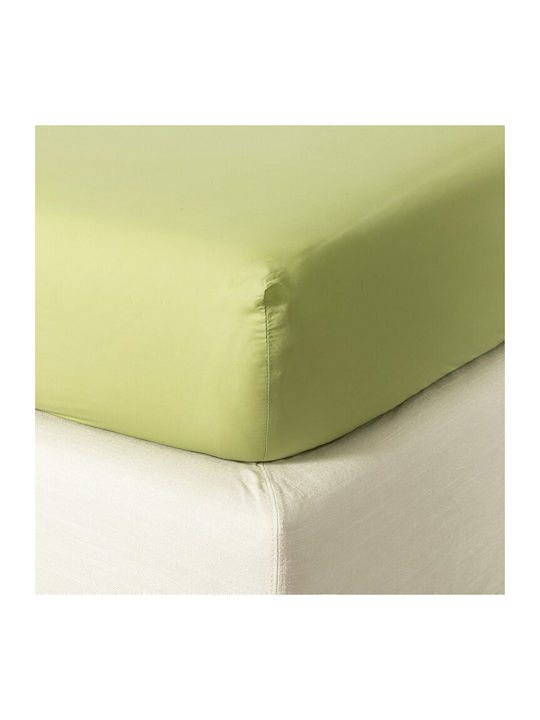 Zucchi Collection Σεντόνι Μονό με Λάστιχο 90x200+30εκ. Λαχανί