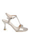 Leder Damen Sandalen Beige