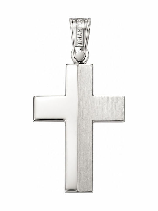 Triantos Women's White Gold Cross 14K Without Chain