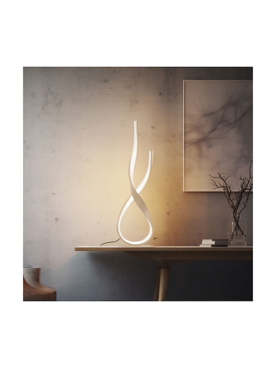 Viokef Metal Table Lamp with Beige Shade and Base