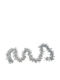 Alista Home Weihnachtsgirlande Kunststoff Silber 9x9cm