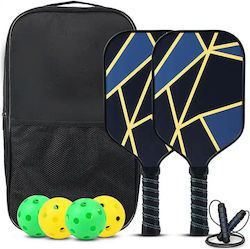 Pickleball Set 2 Schläger 4 Bälle Tasche Pickleball Set 2 Schläger 4 Bälle Tasche