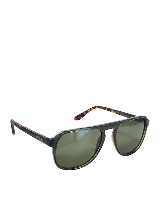 Moken Unisex Sonnenbrillen mit Grünem Rahmen mit Polarisiertem Glas