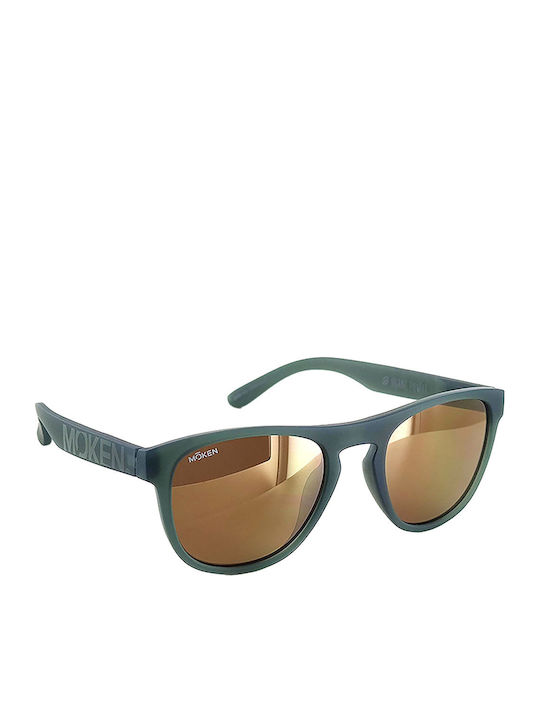 Moken Unisex Sonnenbrillen mit Grünem Rahmen MKNI02 GRN-GLD Moken Unisex Sonnenbrillen mit Grünem Rahmen MKNI02 GRN-GLD
