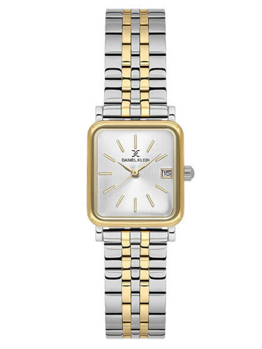 Daniel Klein Womens Battery Watch with Silver M...