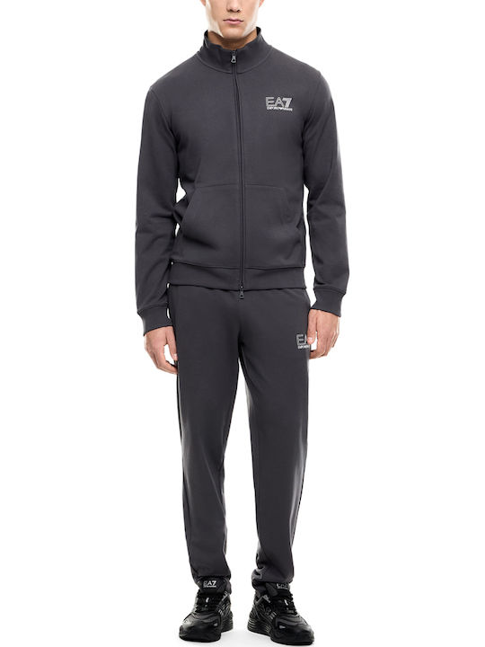 Emporio Armani Emporio Armani Herren-Sweatpants Set - Jogginganzug mit Elastikbund in Anthrazit Emporio Armani Emporio Armani Herren-Sweatpants Set - Jogginganzug mit Elastikbund in Anthrazit